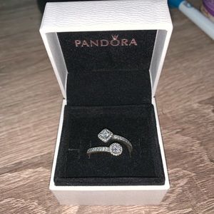 !NEW! Pandora Abstract Elegance Ring 8.5!!